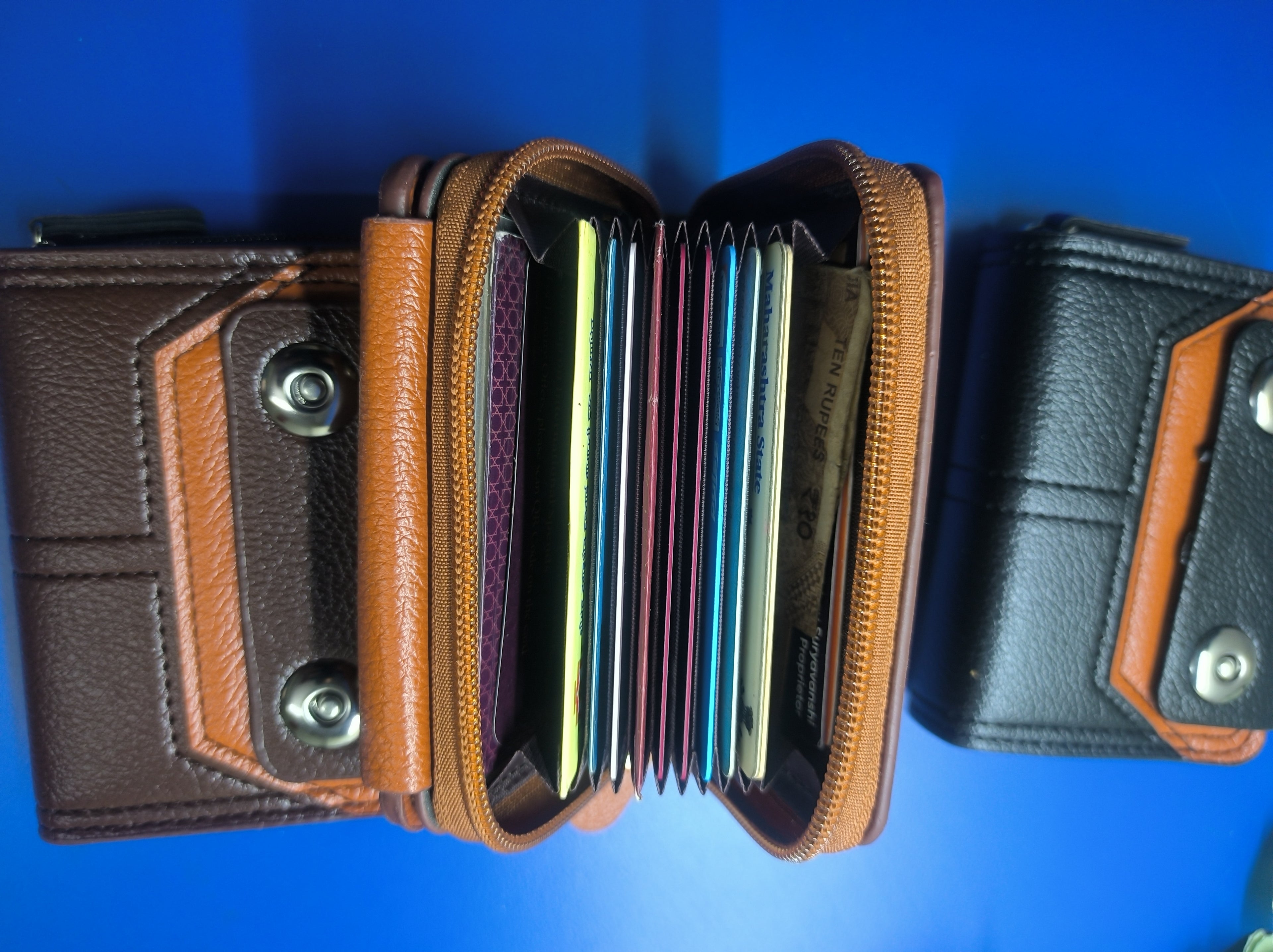 Inside view of the card holder 